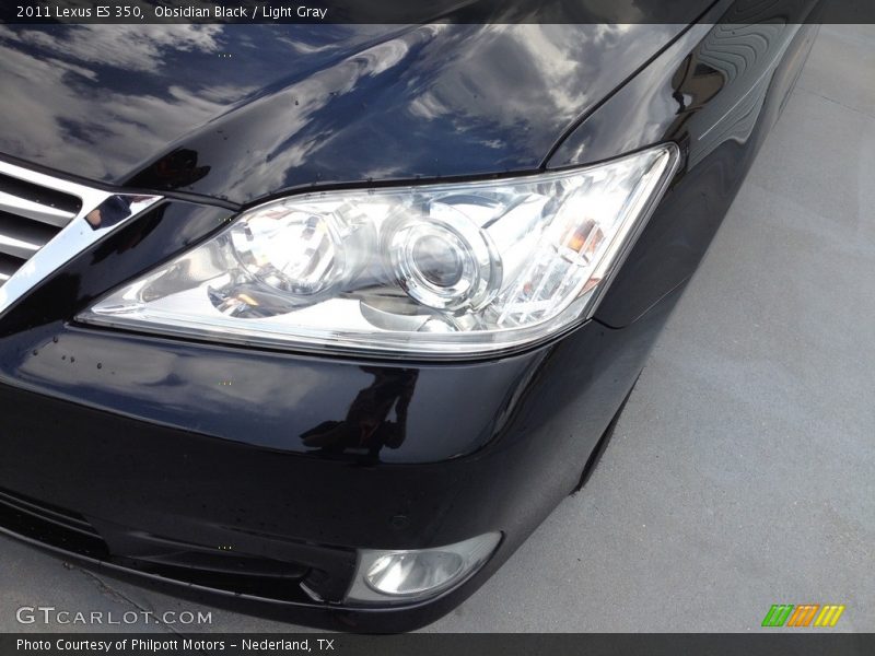Obsidian Black / Light Gray 2011 Lexus ES 350