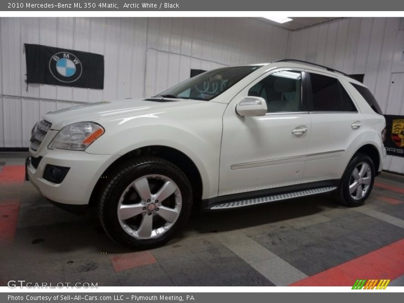 Arctic White / Black 2010 Mercedes-Benz ML 350 4Matic