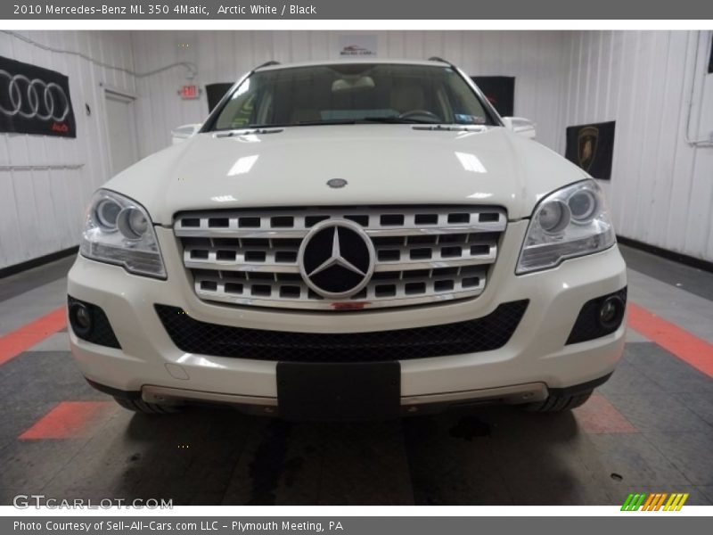 Arctic White / Black 2010 Mercedes-Benz ML 350 4Matic