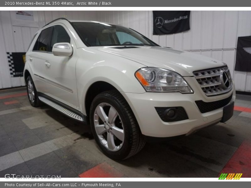 Arctic White / Black 2010 Mercedes-Benz ML 350 4Matic