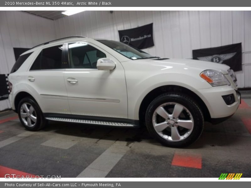 Arctic White / Black 2010 Mercedes-Benz ML 350 4Matic