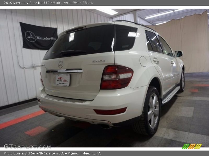 Arctic White / Black 2010 Mercedes-Benz ML 350 4Matic