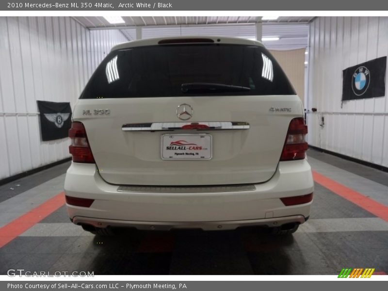 Arctic White / Black 2010 Mercedes-Benz ML 350 4Matic