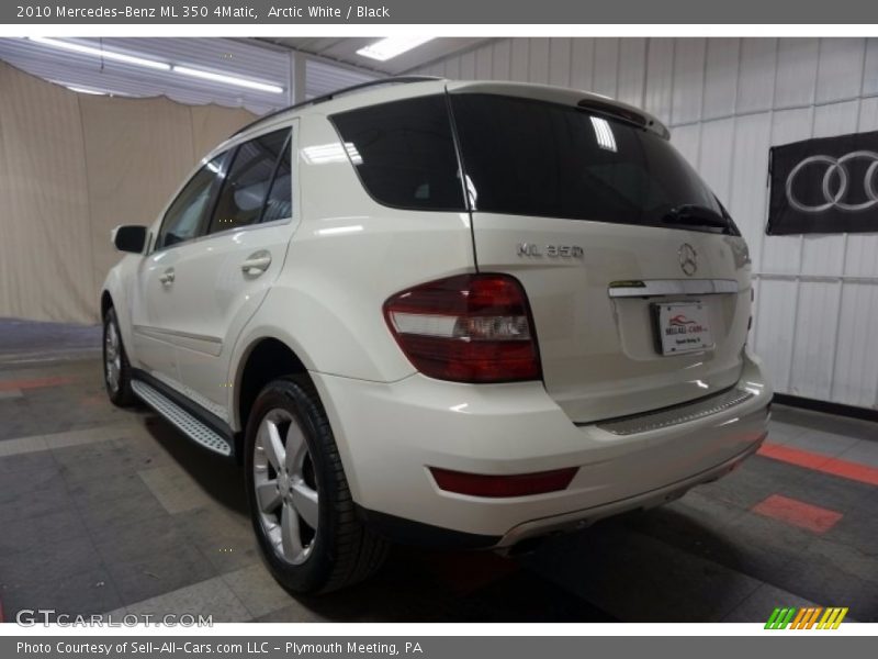 Arctic White / Black 2010 Mercedes-Benz ML 350 4Matic