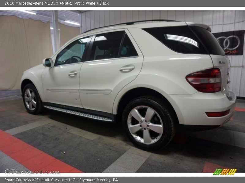 Arctic White / Black 2010 Mercedes-Benz ML 350 4Matic