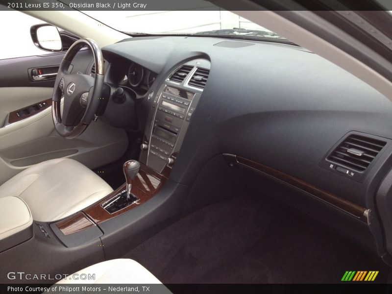 Obsidian Black / Light Gray 2011 Lexus ES 350