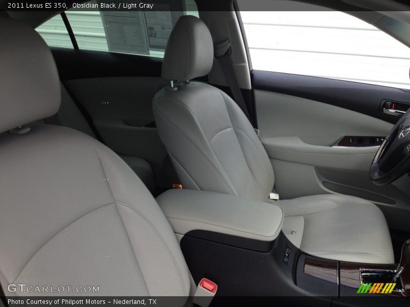 Obsidian Black / Light Gray 2011 Lexus ES 350