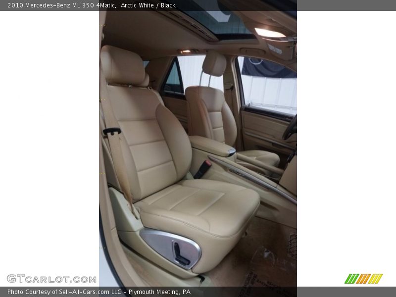 Arctic White / Black 2010 Mercedes-Benz ML 350 4Matic
