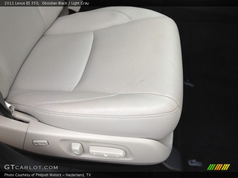 Obsidian Black / Light Gray 2011 Lexus ES 350