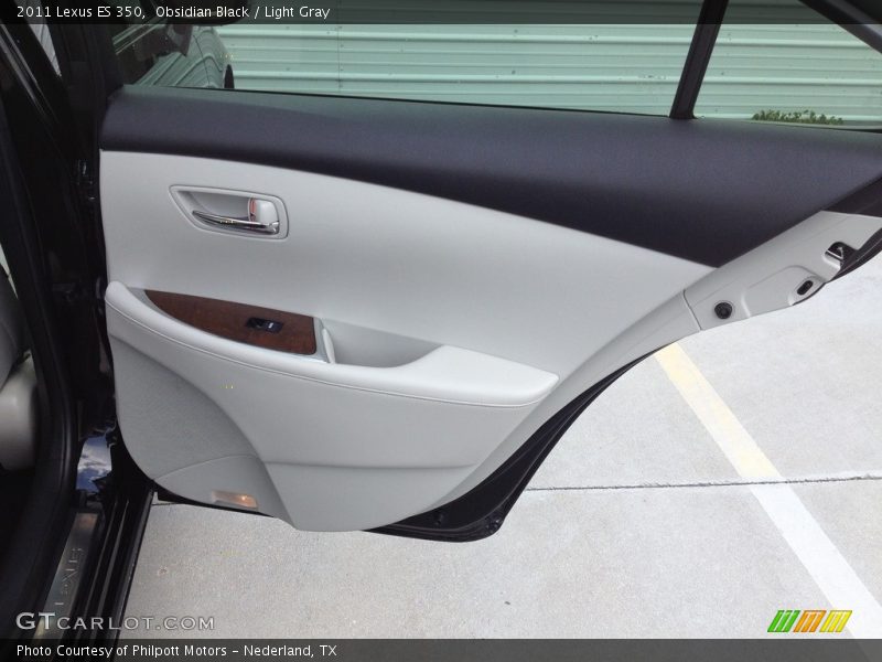 Obsidian Black / Light Gray 2011 Lexus ES 350