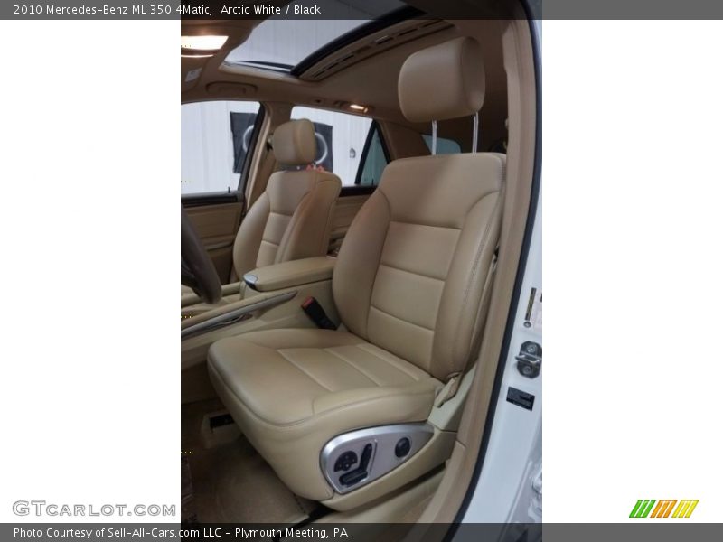 Arctic White / Black 2010 Mercedes-Benz ML 350 4Matic