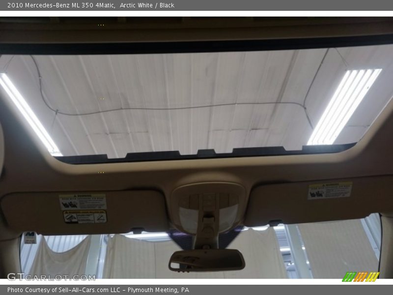 Arctic White / Black 2010 Mercedes-Benz ML 350 4Matic