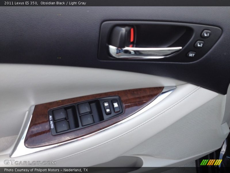 Obsidian Black / Light Gray 2011 Lexus ES 350