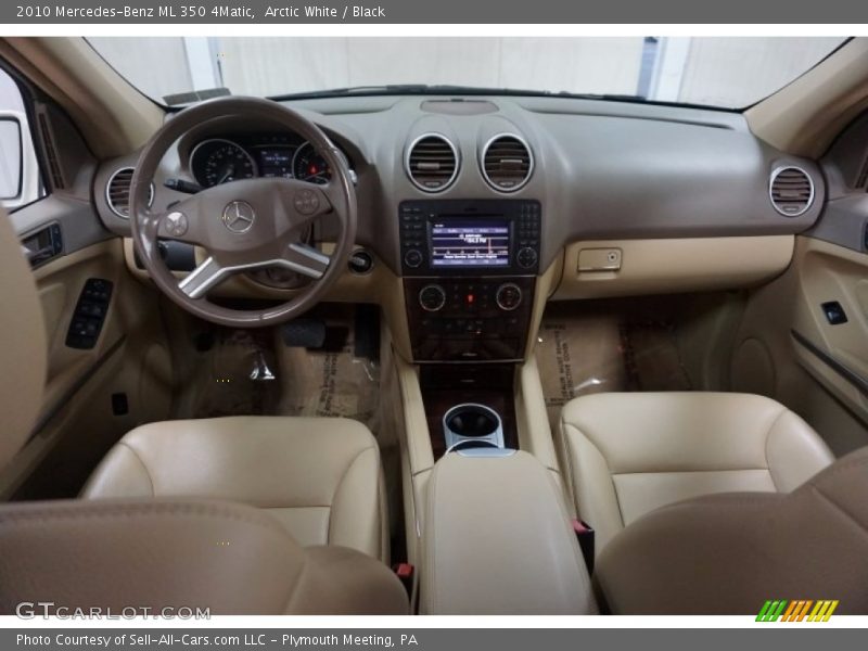 Arctic White / Black 2010 Mercedes-Benz ML 350 4Matic