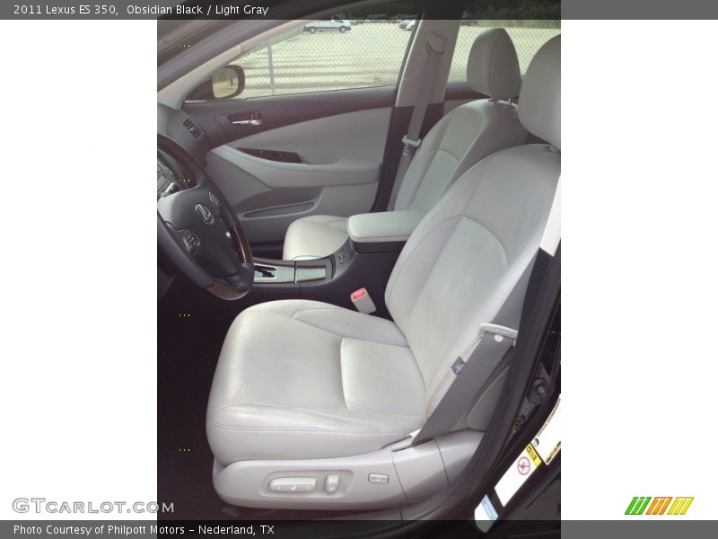 Obsidian Black / Light Gray 2011 Lexus ES 350