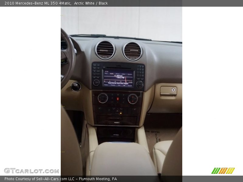 Arctic White / Black 2010 Mercedes-Benz ML 350 4Matic