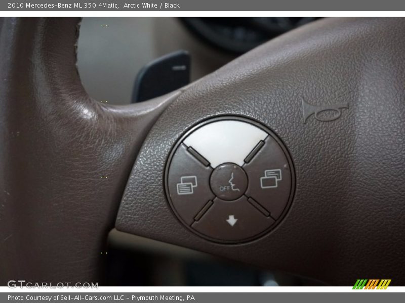 Arctic White / Black 2010 Mercedes-Benz ML 350 4Matic