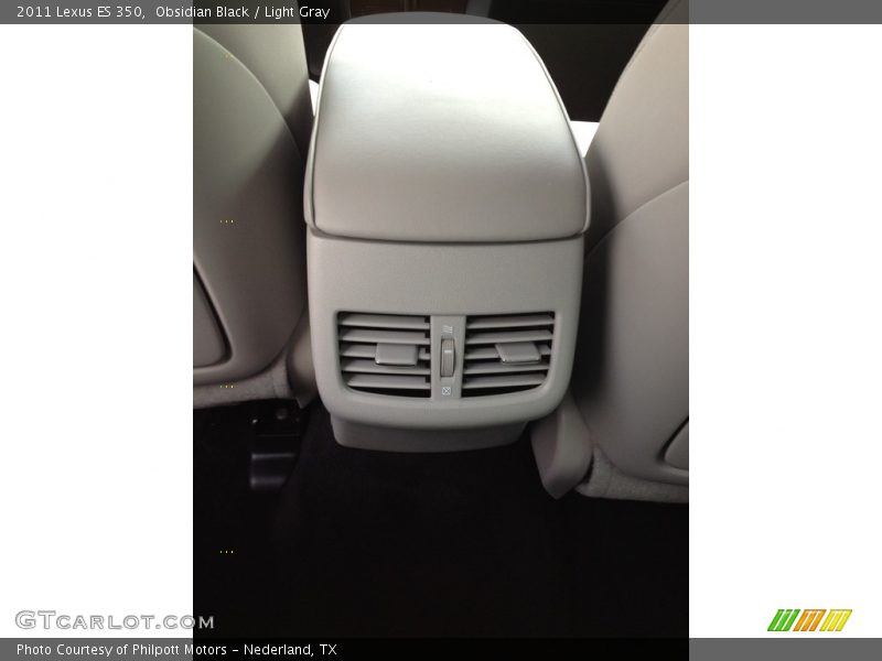 Obsidian Black / Light Gray 2011 Lexus ES 350