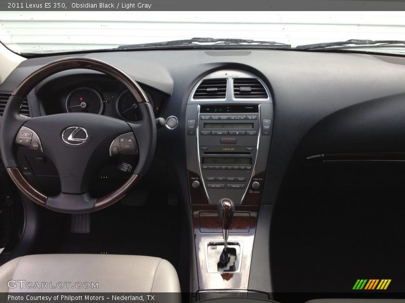 Obsidian Black / Light Gray 2011 Lexus ES 350
