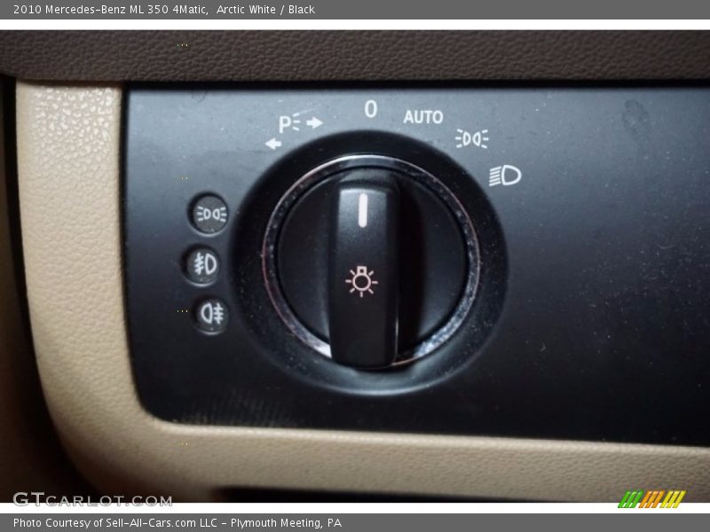 Arctic White / Black 2010 Mercedes-Benz ML 350 4Matic