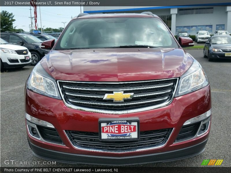 Siren Red Tintcoat / Ebony 2017 Chevrolet Traverse LT