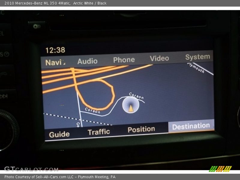 Arctic White / Black 2010 Mercedes-Benz ML 350 4Matic