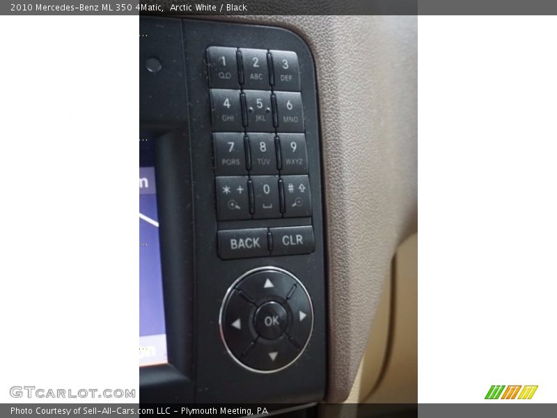 Arctic White / Black 2010 Mercedes-Benz ML 350 4Matic