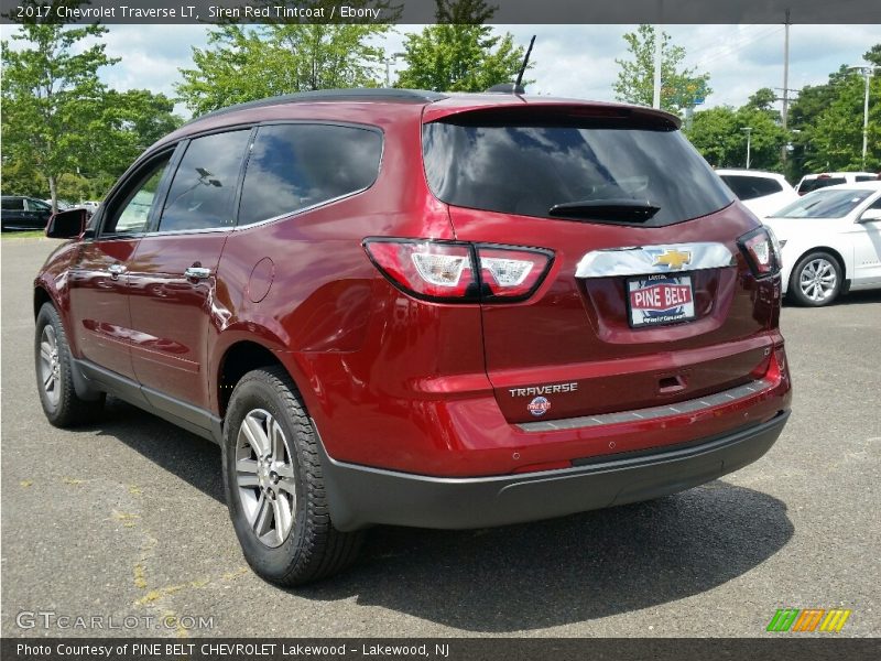 Siren Red Tintcoat / Ebony 2017 Chevrolet Traverse LT