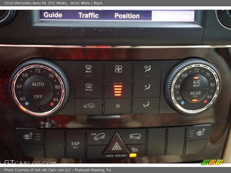 Arctic White / Black 2010 Mercedes-Benz ML 350 4Matic