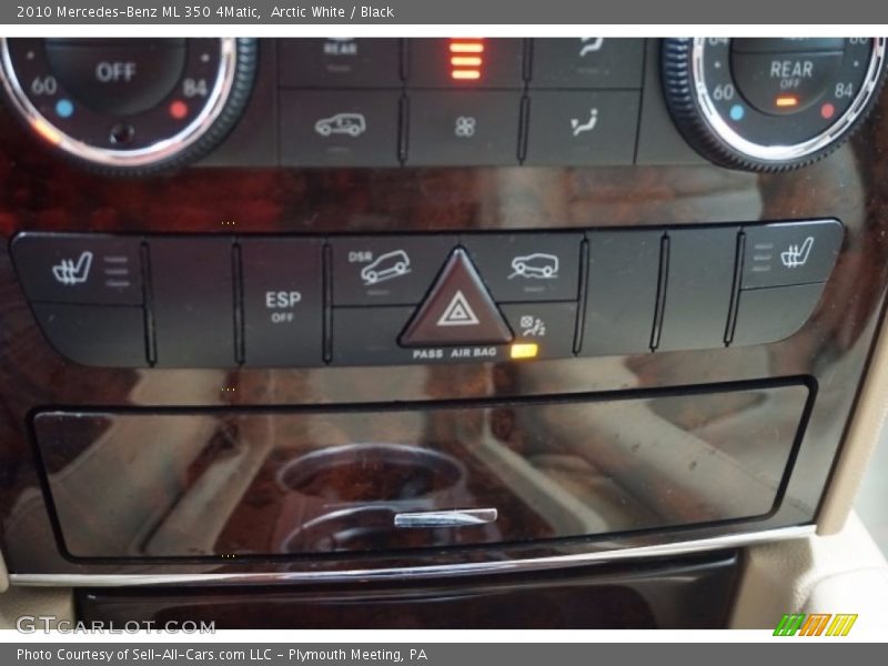 Arctic White / Black 2010 Mercedes-Benz ML 350 4Matic
