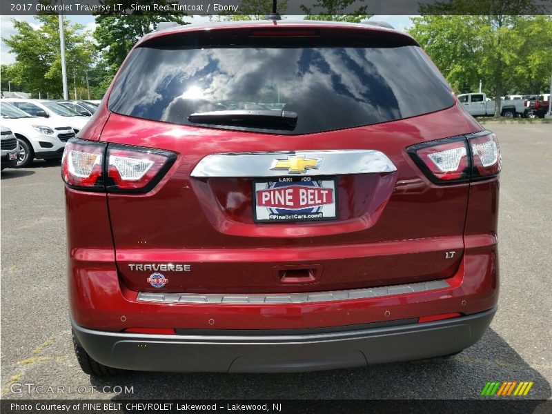 Siren Red Tintcoat / Ebony 2017 Chevrolet Traverse LT