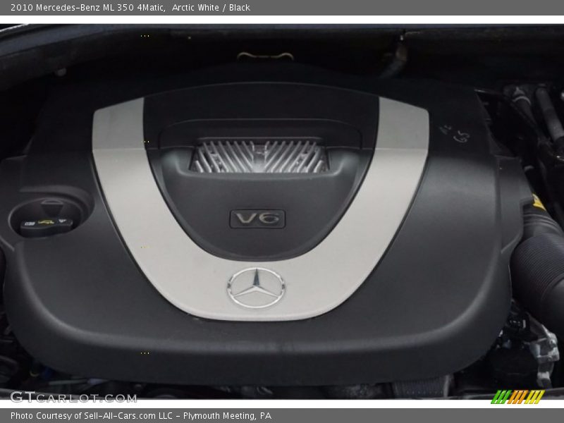 Arctic White / Black 2010 Mercedes-Benz ML 350 4Matic
