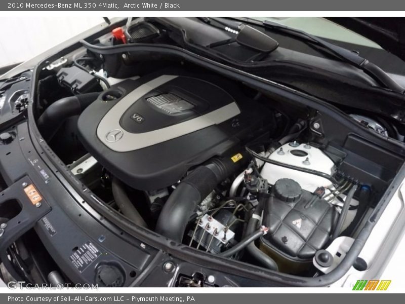 Arctic White / Black 2010 Mercedes-Benz ML 350 4Matic