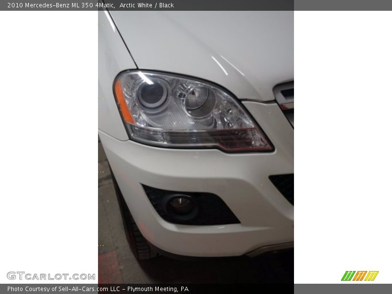 Arctic White / Black 2010 Mercedes-Benz ML 350 4Matic