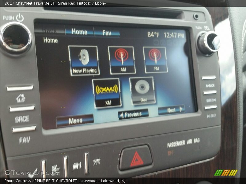 Siren Red Tintcoat / Ebony 2017 Chevrolet Traverse LT