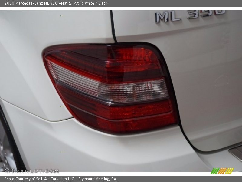 Arctic White / Black 2010 Mercedes-Benz ML 350 4Matic