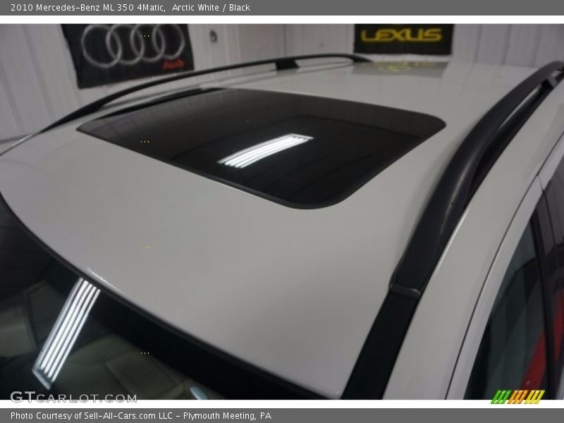 Arctic White / Black 2010 Mercedes-Benz ML 350 4Matic