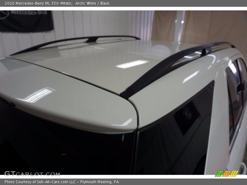 Arctic White / Black 2010 Mercedes-Benz ML 350 4Matic