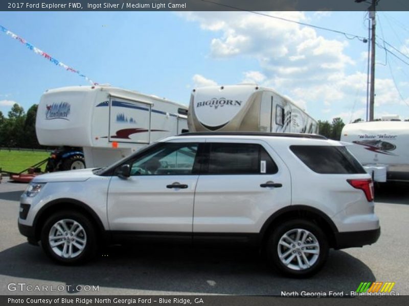 Ingot Silver / Medium Light Camel 2017 Ford Explorer FWD