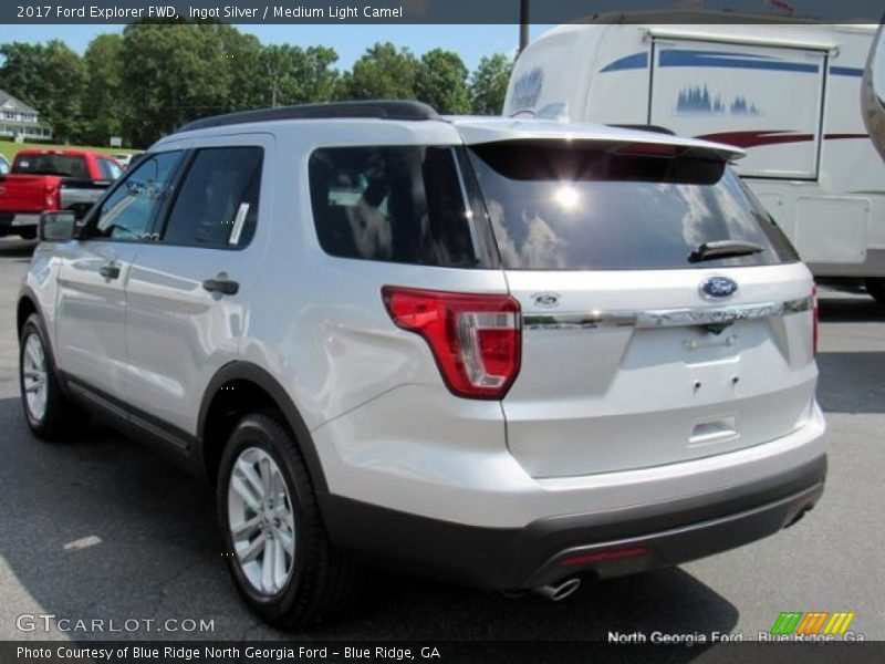 Ingot Silver / Medium Light Camel 2017 Ford Explorer FWD
