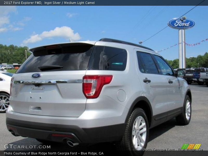 Ingot Silver / Medium Light Camel 2017 Ford Explorer FWD