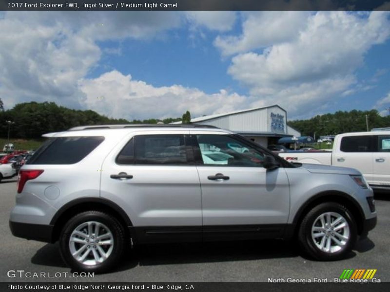 Ingot Silver / Medium Light Camel 2017 Ford Explorer FWD
