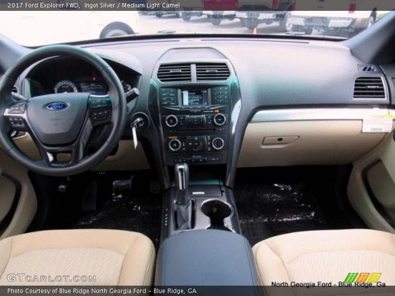 Ingot Silver / Medium Light Camel 2017 Ford Explorer FWD