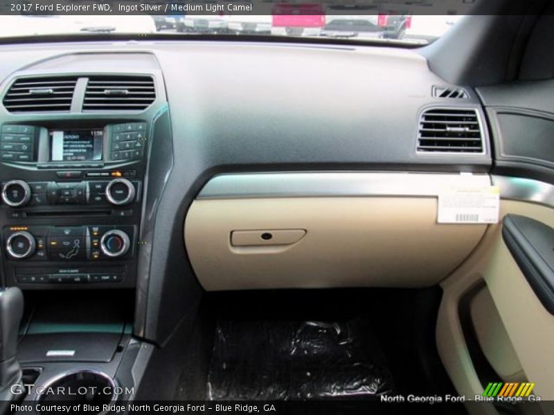 Ingot Silver / Medium Light Camel 2017 Ford Explorer FWD