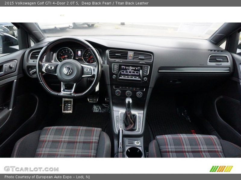 Deep Black Pearl / Titan Black Leather 2015 Volkswagen Golf GTI 4-Door 2.0T S