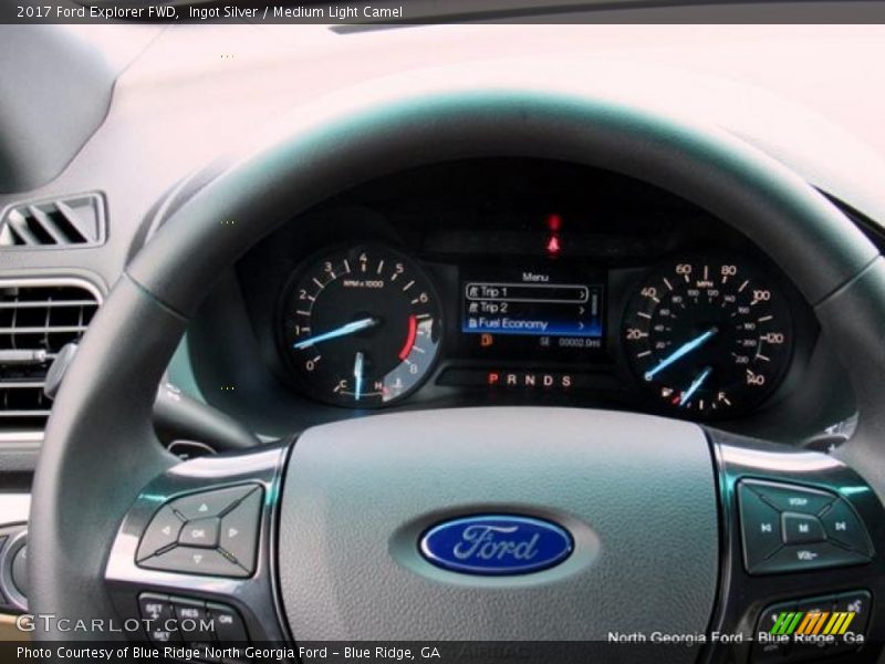Ingot Silver / Medium Light Camel 2017 Ford Explorer FWD