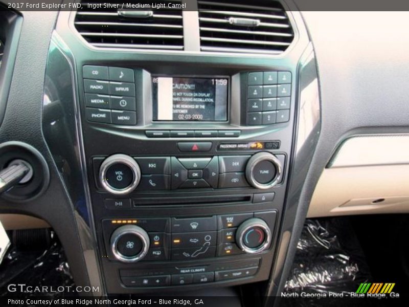 Ingot Silver / Medium Light Camel 2017 Ford Explorer FWD