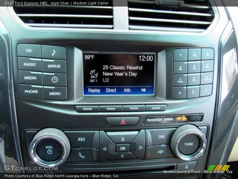 Ingot Silver / Medium Light Camel 2017 Ford Explorer FWD