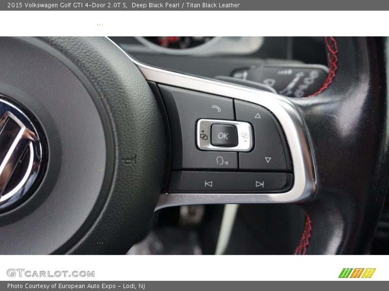 Deep Black Pearl / Titan Black Leather 2015 Volkswagen Golf GTI 4-Door 2.0T S