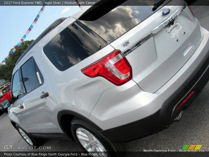 Ingot Silver / Medium Light Camel 2017 Ford Explorer FWD